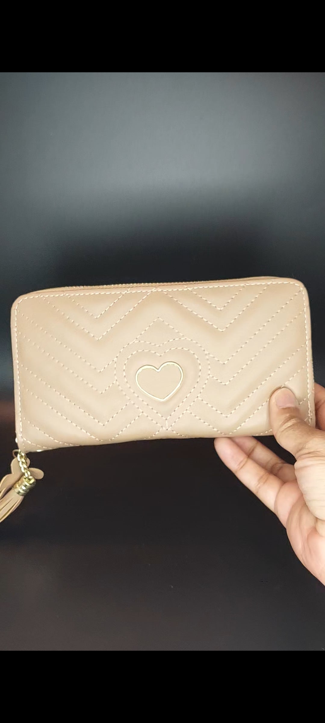 Chevron Heart Wallet