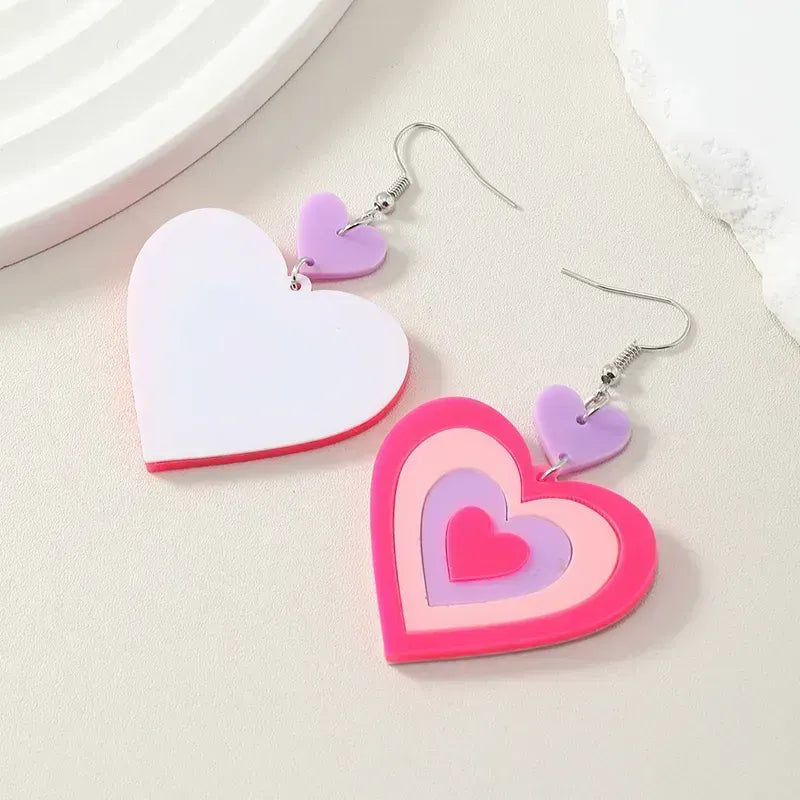 Heart Dangle Earrings