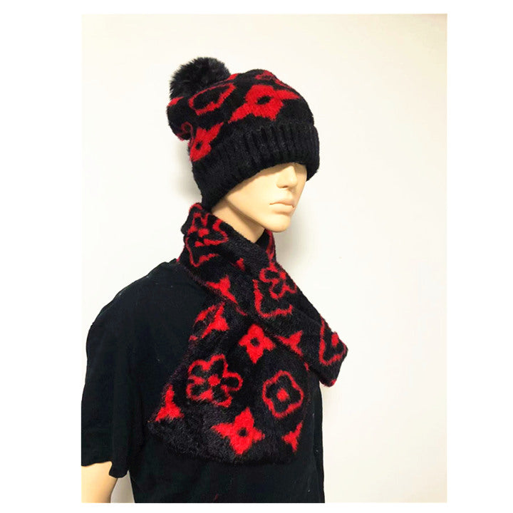 Flower Hat & Scarf Set