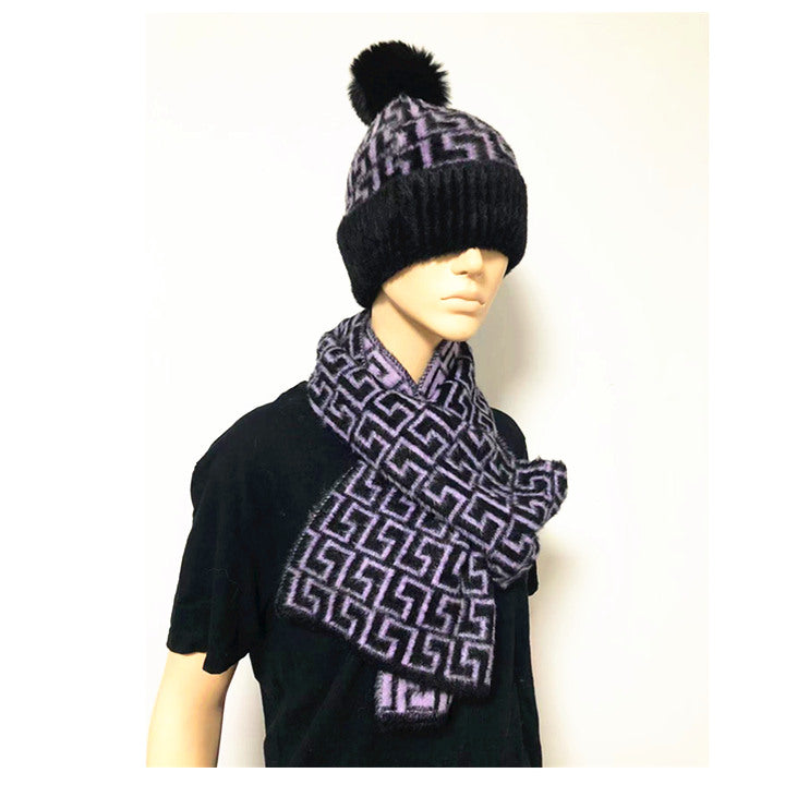 Maze Hat & Scarf Set